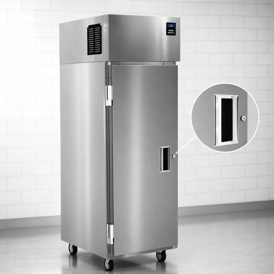 Full-Height Hinged Solid Locking Door