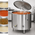 Thumbnail image #4 for Low-Rim LSI-125 125-Gallon Stationary Direct Steam Kettle with 304 Stainless Steel Liner