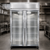 Thumbnail image #4 for Continental Refrigerator 2FSNSSGD Two-Section Shallow Depth Glass Door Display Freezer