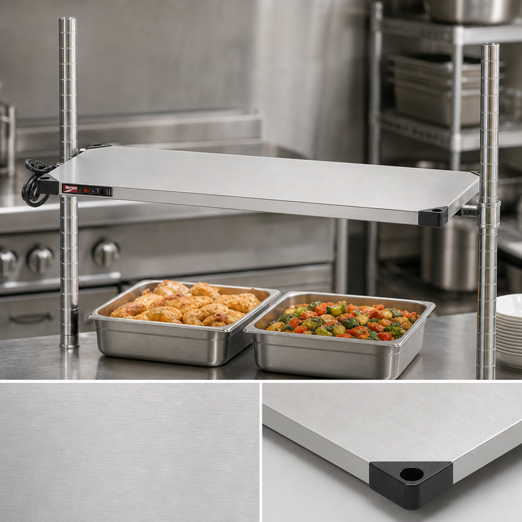 Product image #5 for Metro Super Erecta Hot Heated Warming Shelf, 48 x 18 in, 120V, 400W