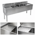 Thumbnail image #4 for CHOICE Four-Compartment Underbar Sink Unit with Dual 24-Inch Drainboards, 96-Inch Wide, 19-Inch Deep
