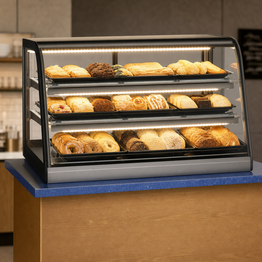 3500K LED Top Light and Lighted Shelves