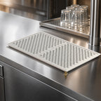 Thumbnail image #4 for Perlick Corporation RDP18X30 Drop-In Stainless Steel Drip Tray Trough, 30 x 18 Inches, with 2 Removable Glass Racks