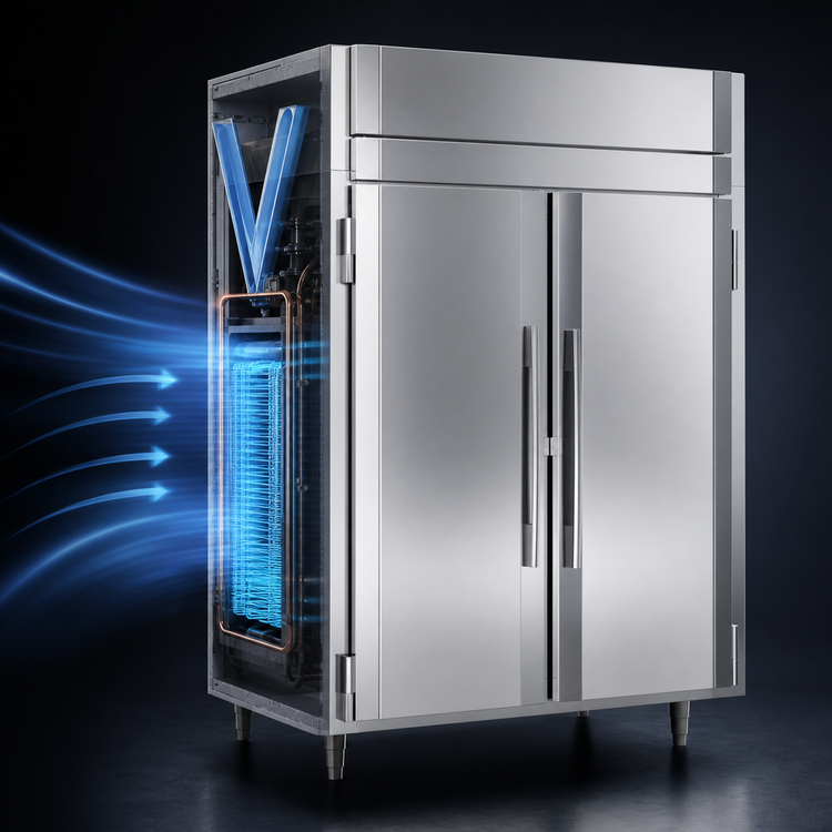 Product image #5 for Victory UltraSpec Extra Wide Dual-Temp Reach-In Warmer/Refrigerator Cabinet, 2-Section