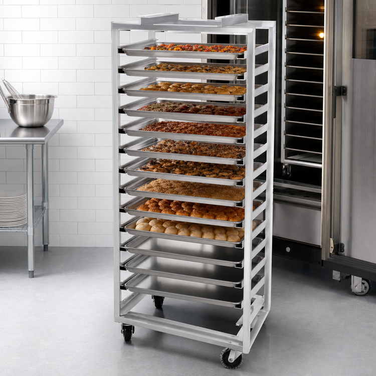 Product image #4 for Channel Manufacturing Single Section Side-Loading Aluminum Oven Rack, 20-Pan Capacity
