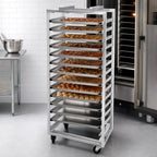 Thumbnail image #4 for Channel Manufacturing 411A-OR Single-Section Side-Loading Aluminum Oven Rack, 20-Pan Capacity, No-Lift Base