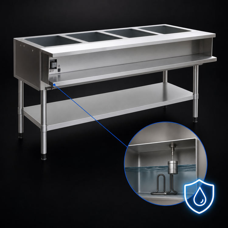 Product image #4 for Eagle Group SWT4-240 Water Bath Electric Hot Food Table with AutoFill