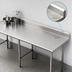 Thumbnail image #4 for Sapphire Manufacturing 84-Inch x 24-Inch Stainless Steel Work Table with 5-Inch Backsplash