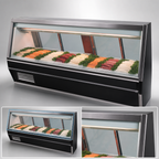 Thumbnail image #4 for Howard-McCray 40E Series SC-CFS40E-12-S-LED 12-Foot Self-Contained Fish and Poultry Service Case, Straight Glass, Stainless Steel