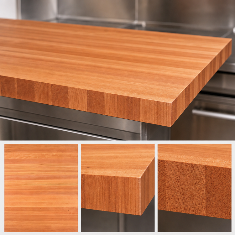 Product image #4 for Boos Block American Cherry Edge Grain Kitchen Countertop, 72 x 36 x 3 Inches, Varnique Finish