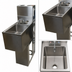 Thumbnail image #4 for BK Resources 12-Inch Stainless Steel Underbar Dump Sink with 10 x 14 x 6 Inch Bowl and 4-Inch Backsplash