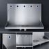 Thumbnail image #4 for Micro Matic Wall-Mount 16-Inch Stainless Steel Drip Tray Trough with Integral Glass Rinser, 5 Faucet Holes
