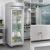 Thumbnail image #4 for Hoshizaki Steelheart One-Section Full Glass Door Reach-In Refrigerator, 23.1 Cu. Ft., Top-Mounted Self-Contained