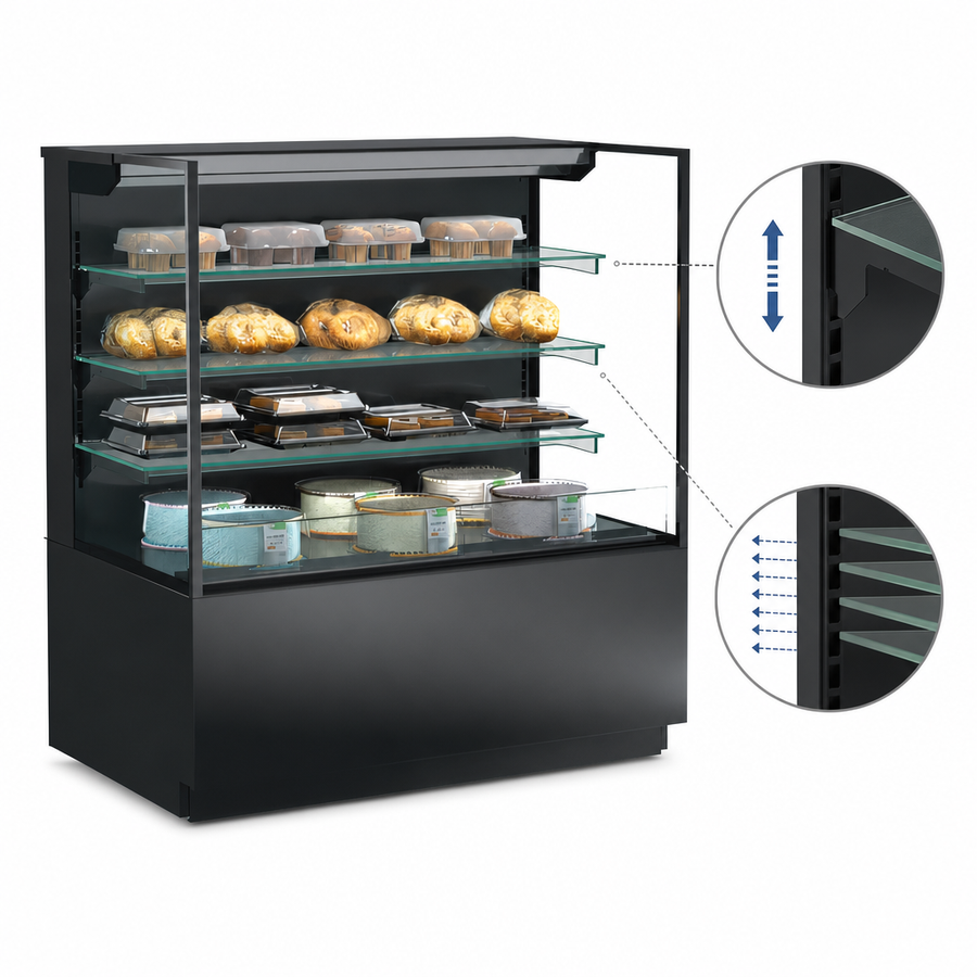 Adjustable Glass Shelving