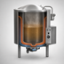 Thumbnail image #4 for Legion LGB-50 50-Gallon Gas-Fired Insulated Self-Contained Stationary Kettle