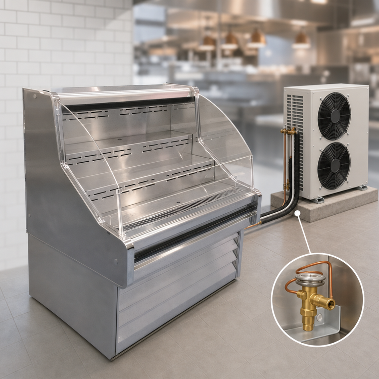 Product image #4 for Howard-McCray 35E Series R-OS35E-6C 75 Inch Remote Impulse Curved Glass Open Merchandiser