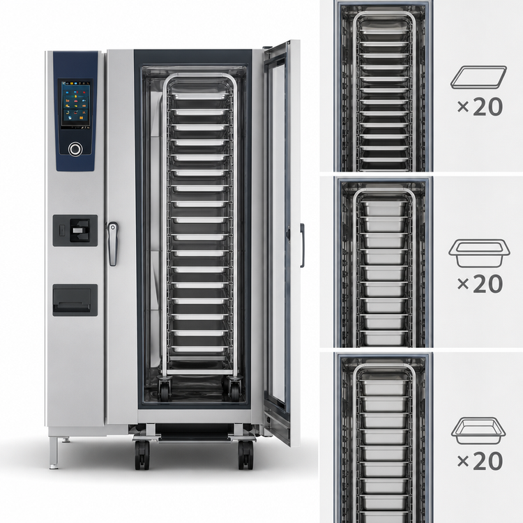 Product image #4 for RATIONAL iCombi Pro 20-Half Size Electric Floor Combi Oven, 208/240V 3-Phase
