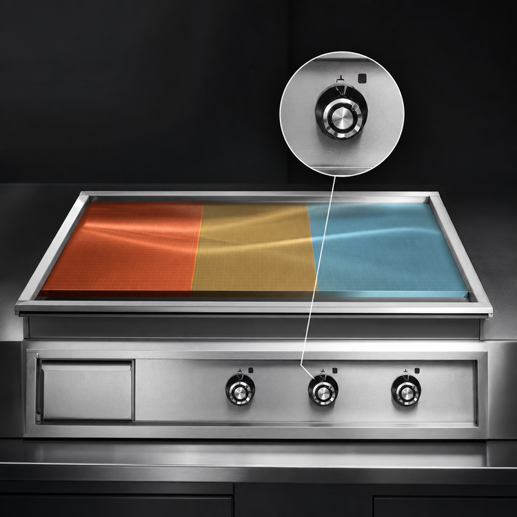 Product image #4 for Lang Marine Electric Drop-In Griddle with 72-Inch x 24-Inch Cooking Surface