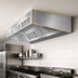 Thumbnail image #4 for SpecAir HESFA96-102 102 Inch Wall Type Short Front Make-Up Air Commercial Kitchen Exhaust Hood