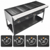 Thumbnail image #5 for BK Resources ST-4 Electric 4-Pan Open Well Steam Table with Cutting Board and Undershelf