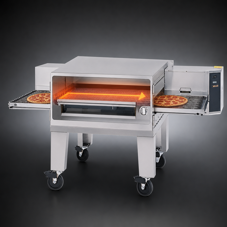 Product image #4 for Lincoln Impinger Low Profile Propane Single-Deck Conveyor Pizza Oven