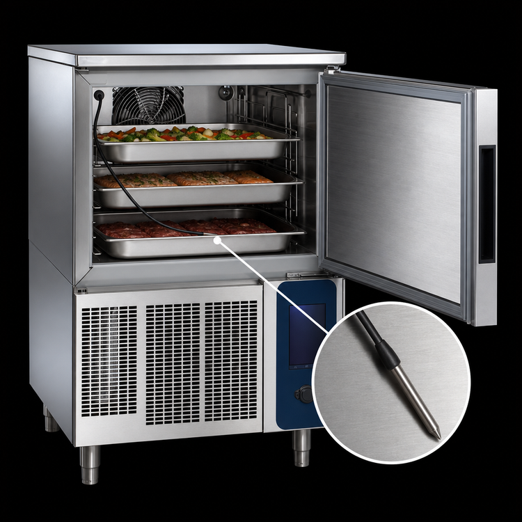 Product image #4 for Alto-Shaam Quickchiller QC3-3 Undercounter Self-Contained Blast Chiller, 3 x 12 in. x 20 in. Pan Capacity