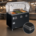 Thumbnail image #4 for Vollrath 2-Series Affordable Portable Deluxe 3-Well Mobile Hot Food Station with Breath Guard and Lights