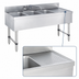 Thumbnail image #4 for Advance Tabco Special Value Series 3-Compartment Stainless Steel Underbar Sink Unit with Right-Hand Drainboard and Splash-Mount Faucet, 48-Inch Wide