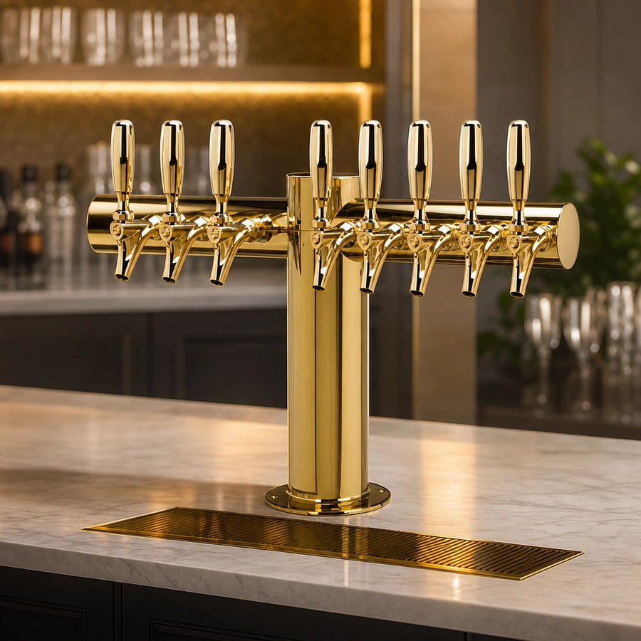 Eight-Faucet Countertop Design