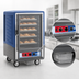 Thumbnail image #4 for Metro C5 3 Series Half-Height Mobile Moisture Heated Holding and Proofing Cabinet with Blue Insulation Armour and Clear Polycarbonate Door