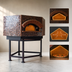 Thumbnail image #4 for Univex Stone Hearth Pentagonal Gas Pizza Dome Oven with Iron Stand, 13 x 12-Inch Pizza Capacity