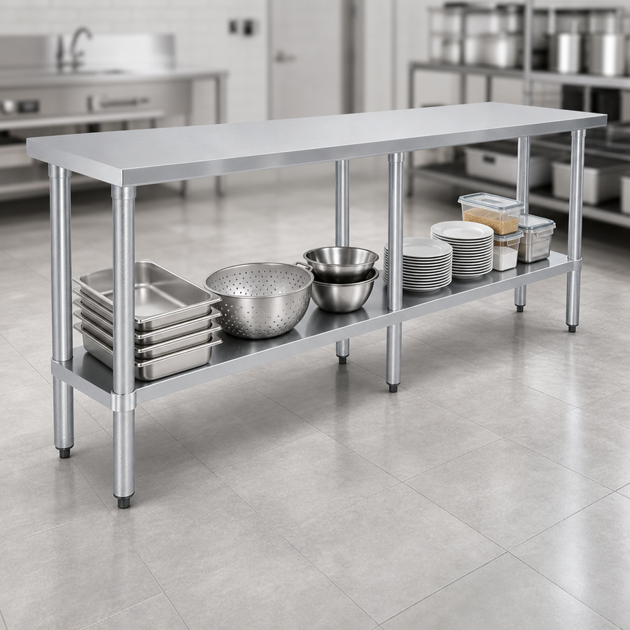 Galvanized Legs and Undershelf