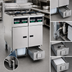 Thumbnail image #4 for Pitco Solstice SELV14C/14T-2/FD Reduced Oil Volume 3-Fryer Electric Fryer System with Built-In Filter Drawer