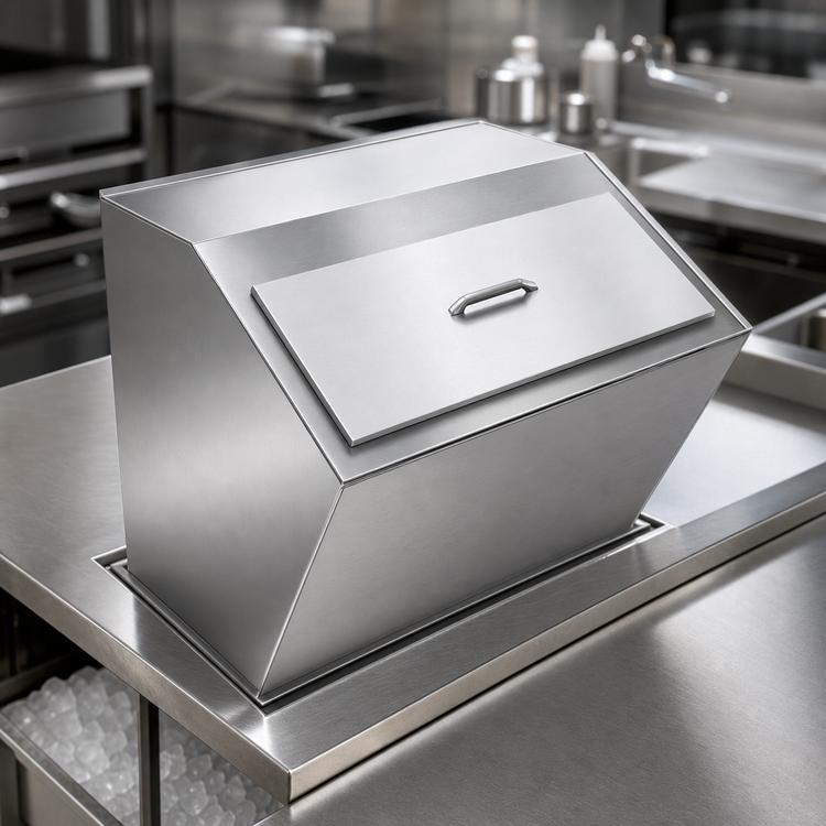 Product image #4 for Delfield 200 Series Drop-In Ice Chest with Lift-Off Cover, 75 lb Flaked Ice Capacity