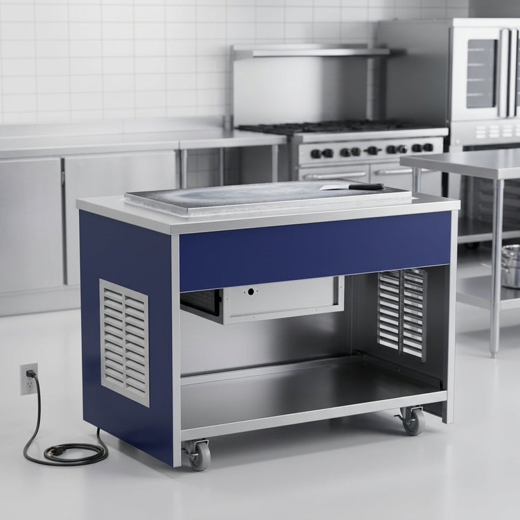 Product image #3 for Atlas Metal INFRF-2 Mobile Refrigeration Frost Top Unit, 36-1/2" Wide