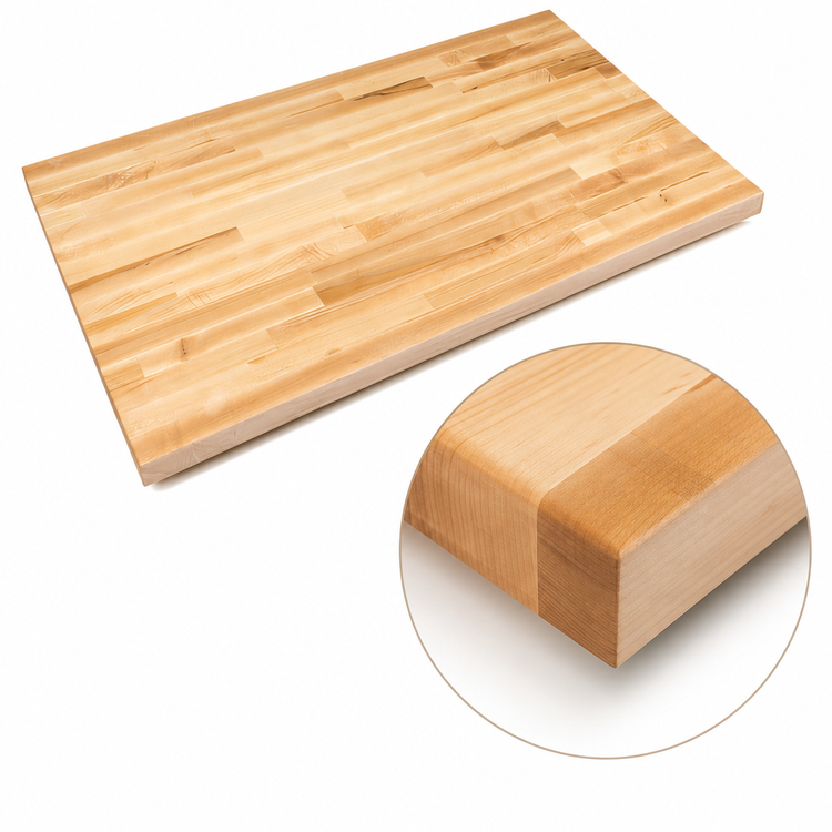 Product image #4 for Boos Block 48-Inch x 48-Inch Northern Hard Rock Maple Blended Edge Grain Kitchen Countertop, Penetrating Oil Finish