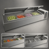 Thumbnail image #4 for Randell 46-Inch Refrigerated Countertop Condiment Rail, 4 Pan Capacity