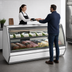 Thumbnail image #4 for Howard-McCray Curved Glass Single Duty Deli Meat & Cheese Service Case, 50 Inch, Remote Refrigeration, LED