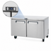 Thumbnail image #4 for Migali Competitor Series® Two-Section 60.2-Inch Undercounter Reach-In Refrigerator, 18.2 Cu. Ft., Stainless Steel