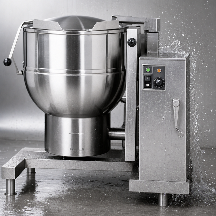 Product image #4 for Groen DH-40C 40 Gallon Gas Tilting Steam Jacketed Kettle, Classic Controls