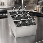 Thumbnail image #4 for Krowne MoveWell MW-SR12 3-Tier Stainless Steel Modular Underbar Speed Rack Insert, 12 x 21 x 6 Inches