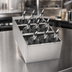 Thumbnail image #4 for Krowne MoveWell 3-Tier Stainless Steel Modular Speed Rack Insert, 12 x 21 x 6 Inches