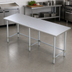Thumbnail image #4 for Sapphire Manufacturing 108-Inch x 36-Inch 18-Gauge 400-Series Stainless Steel Work Table with Galvanized Legs