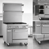 Thumbnail image #4 for Southbend Platinum 48-Inch Heavy Duty Commercial Gas Range with 8 Open Burners, Standard Oven Base, and 12-Inch Cabinet