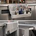 Thumbnail image #4 for Advance Tabco Underbar Basics Single-Tier Hang-On Add-On Speed Rail, 30 Inch, 7-8 Bottle Capacity, Stainless Steel