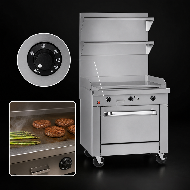 Product image #4 for Southbend Platinum Heavy Duty 18-Inch Modular Natural Gas Full-Width Griddle Range with Thermostatic Controls
