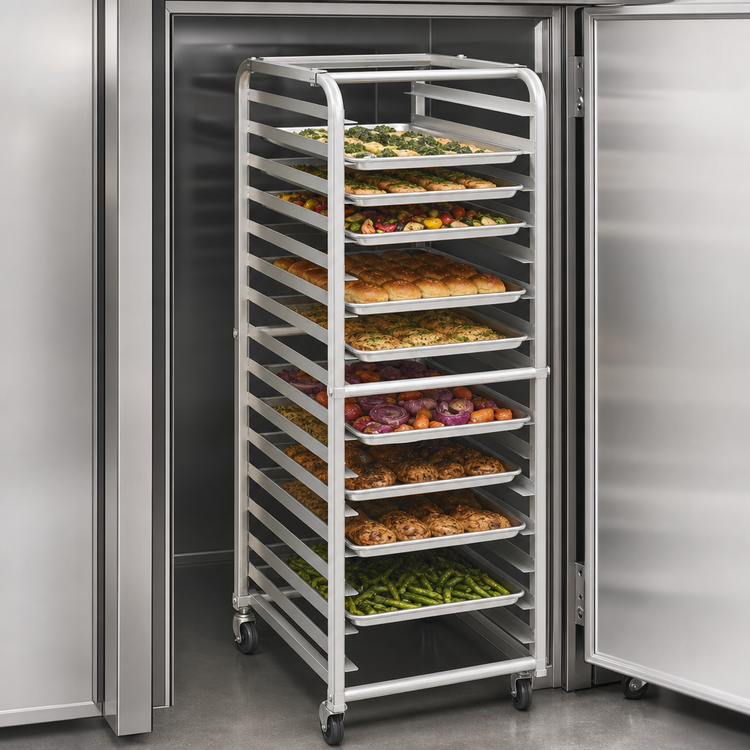Product image #4 for Serv-Ware 16-Pan Reach-In Refrigerator Pan Rack