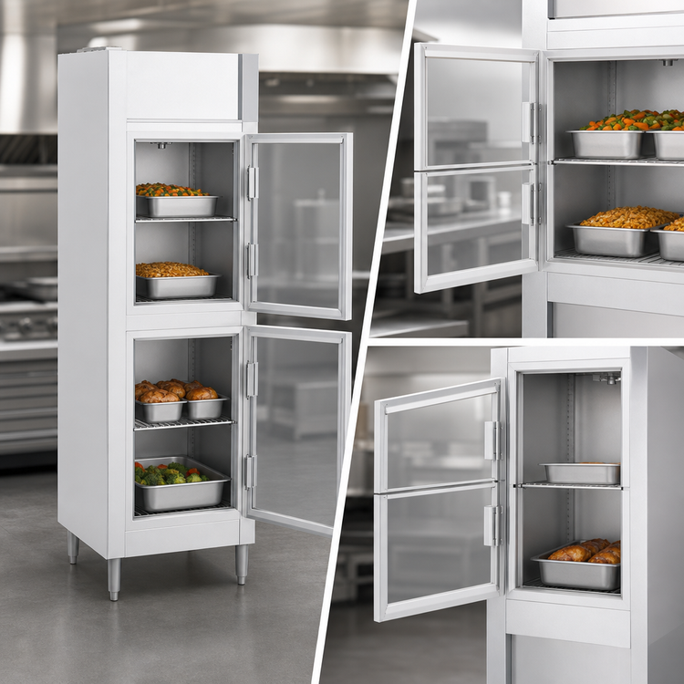 Product image #4 for Victory UltraSpec Extra Wide Pass-Thru Glass Half-Door Warming Cabinet, 1-Section, 26.2 Cu. Ft.
