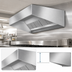 Thumbnail image #4 for SpecAir HES96-96 96 Inch Wall Type Short Front Exhaust-Only Commercial Kitchen Hood