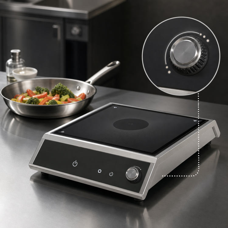 Product image #4 for Vollrath 4-Series Countertop Single Burner Induction Cooktop, 120V, 1440W